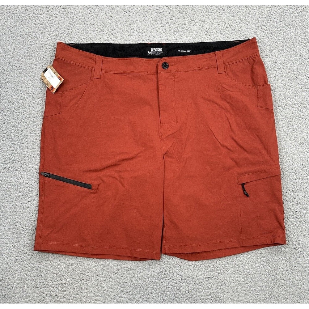 Off The Grid Field Short 2.0 Mens Size 42 Brown Red Nylon Stretch Outdoor Hiking